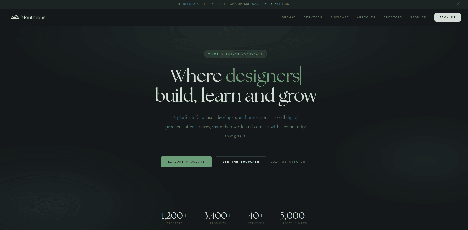 Screenshot of Montnexus Community